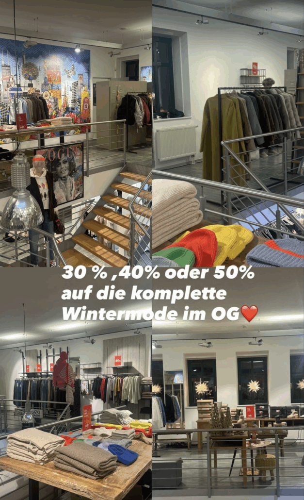 Reduzierte Wintermode im Obergeschoss bei Pittsbörg Jeans | Fashion in Petershagen